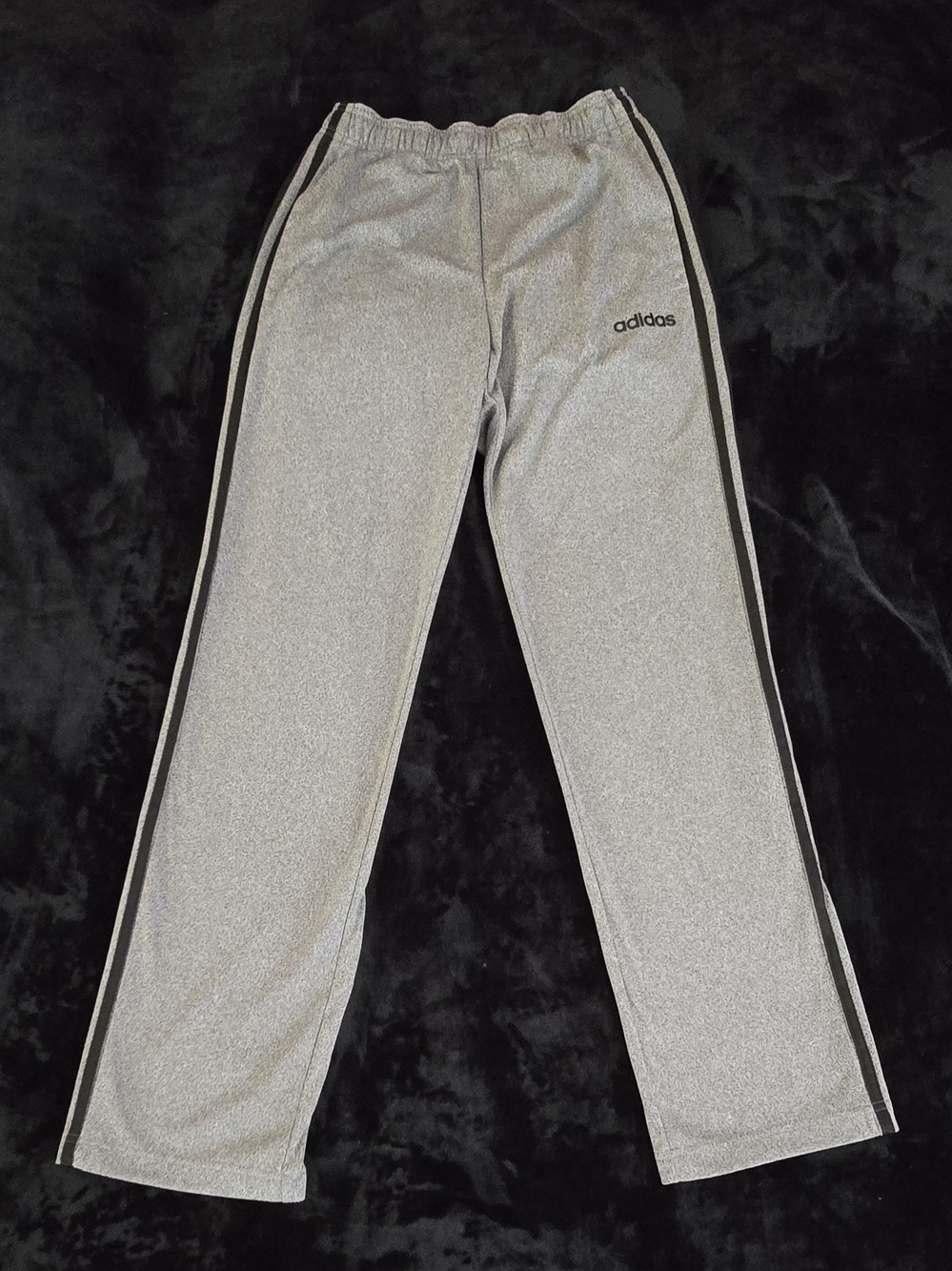 Adidas Essentials Grey 3-Stripes Pants (Model EI9762) 2019 Size SMALL